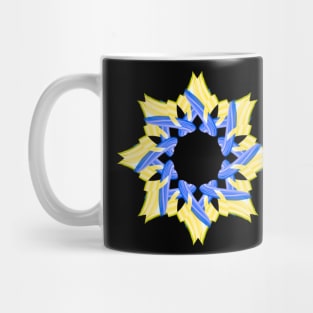 Yellow and blue Star Mug